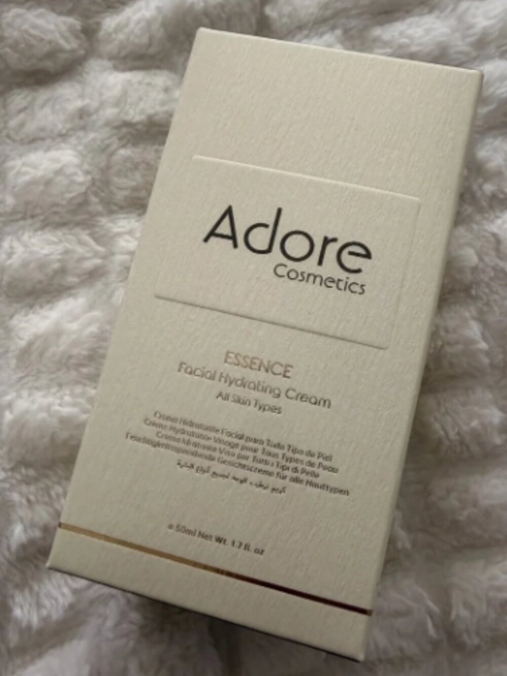ADORE ESSENCE FACIAL HYDRATING CREAM-ALL SKIN TYPES-1.7 fl oz / 50 ml-NEW-SEALED